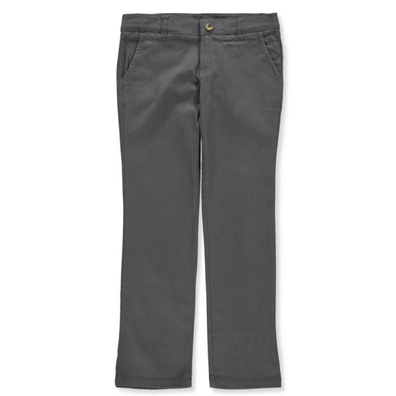 French Toast Girls' Straight Leg Pants Color: gray Size: 14