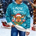 thumbnail image 5 of Men's Ugly Christmas Sweaters - Funny Christmas Sweaters for Men - Fun Holiday Pullovers,Sky Blue,M, 5 of 7