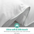 thumbnail image 3 of APSMILE Queen Size Heavyweight Feathers Down Poly Cotton Comforter, White, 3 of 9