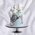 thumbnail image 3 of Cake Topper REMAX Gold Acrylic «ONE» para fiesta de primer cumpleaños, 3 of 6