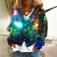 thumbnail image 1 of Chaqueta informal de manga larga sin capucha para mujer, cárdigan estampado a la moda, chaqueta informal de moda, camiseta de manga larga con cuello en V, chaqueta informal de manga larga con capucha,, 1 of 5
