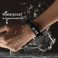thumbnail image 2 of Pedometer for Walking Steps And Miles,Silicone Fitness Tracker Watch,Smart Watch Run Step Watch Bracelet Pedometer Calorie Counter Digital LCD Walking Distance(Dark Blue 2*0.7in)from ANMUYUM, 2 of 8