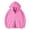 Pink Sweatshirts 1PC, variant on Sweatshirts For Women Solid Color Long Sleeve Hoodies Double Zip Cardigan Drop Shoulders Casual Versatile Colored Basic Daily Outdoor Versatile Travel Tops