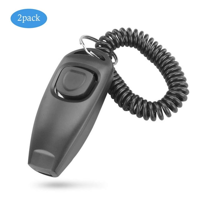 Clicker pour Chien, Aide à l'Entraînement des Chien et Chat avec Sangle de Poignet