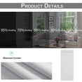 thumbnail image 5 of Cortinas opacas DEKAXID para puertas, cortinas para puertas francesas con aislamiento térmico, paneles para ventanas, paneles cortos autoadhesivos, 5 of 5