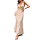 thumbnail image 4 of VISgogo Vestido sin mangas con cuello en V para mujer, estilo informal con estampado floral, anudado, sin mangas, sin espalda, con corbata, falda larga VISgogo moda, 4 of 9