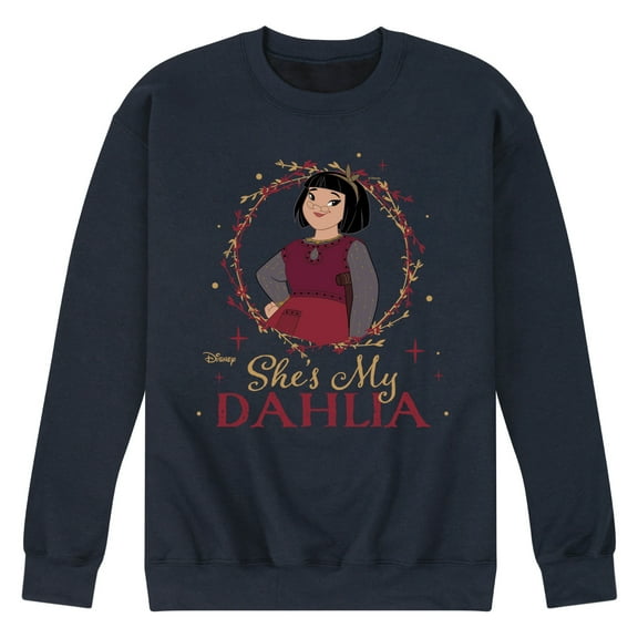Disney Wish - She's My Dahlia - Men's Crew Neck Fleece Pullover