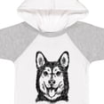 thumbnail image 4 of Inktastic Siberian Husky Sketch Portrait Boys or Girls Baby Bodysuit, 4 of 5