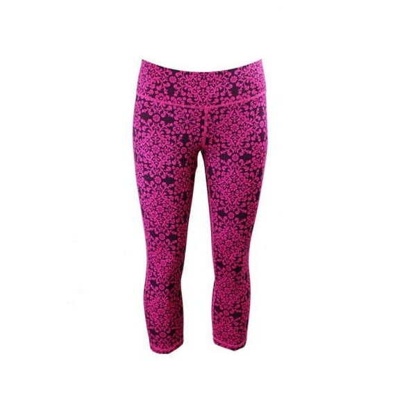 Ideology Womens Sleepwear Printed Black Cropped Leggings;XX-Large