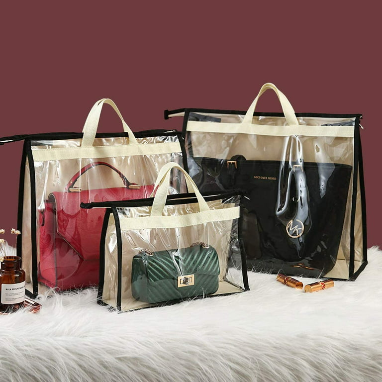 Travelwant Handbag Dust Bags Clear Purse Storage Organizer for