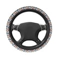 thumbnail image 3 of Elastic Steering Wheel Cover, Colorful Flying Butterflies Stretch Thickening Car Steering Wheel Cover Women Men, Steering Wheel Protector Universal 15 in, 3 of 7