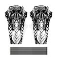 thumbnail image 1 of Naiovety 2 uds guardabarros de bicicleta Color de fibra de carbono rueda delantera/trasera Universal Type3 NO3, 1 of 6