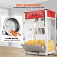 thumbnail image 2 of KFFKFF Popcorn Maker, 1615W Popcorn Popper Machine, 16 Oz Kettle Large Capacity Countertop Popcorn Maker with Tempered Glass, Includes 3 Stainless Steel Scoops, 2 of 9