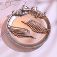 thumbnail image 2 of Miangastore Crystal Rhinestones Hair Barrettes Golden 4Pcs 2.2X1.0X0.2In, 2 of 8