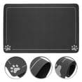 thumbnail image 3 of Tapete absorbente para comederos de mascotas, de secado rápido e impermeable, ideal para gatitos, perros y cachorros, 3 of 7