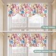 thumbnail image 5 of Tie Up Valance Curtain for Kitchen,Watercolor Ocean Starfish Sea Coral Rod Pocket Short Curtains Adjustable Tie-Up Shade Valances,Colorful Marine Life Window Treatment for Bathroom Living Room, 5 of 9