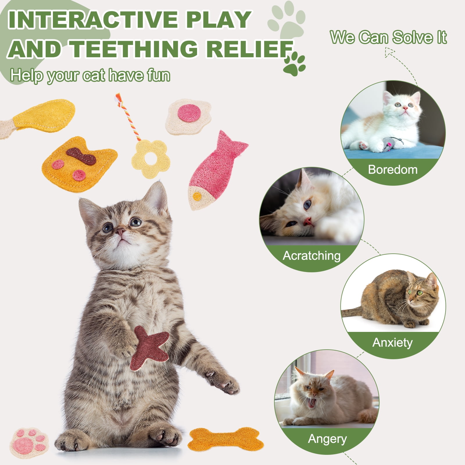 Uxcell Bite Resistant Catnip Playing, Durable and Interesting, Star Shaped Cat Teeth Chew Playing Catnip Filled (Red, 4 Pcs), Intended for Bedroom / Balcony / Living Room