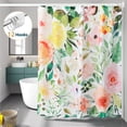 thumbnail image 3 of Cortina de Baño Dznils Floral Boho 72 x 72 Blanco, 3 of 12