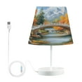 thumbnail image 2 of Bridge on Forests Desk Lamp LED Table Nightstand Lamps with 3 Color Temperatures for Home Bedroom Living Room Decor 6x11, 2 of 8