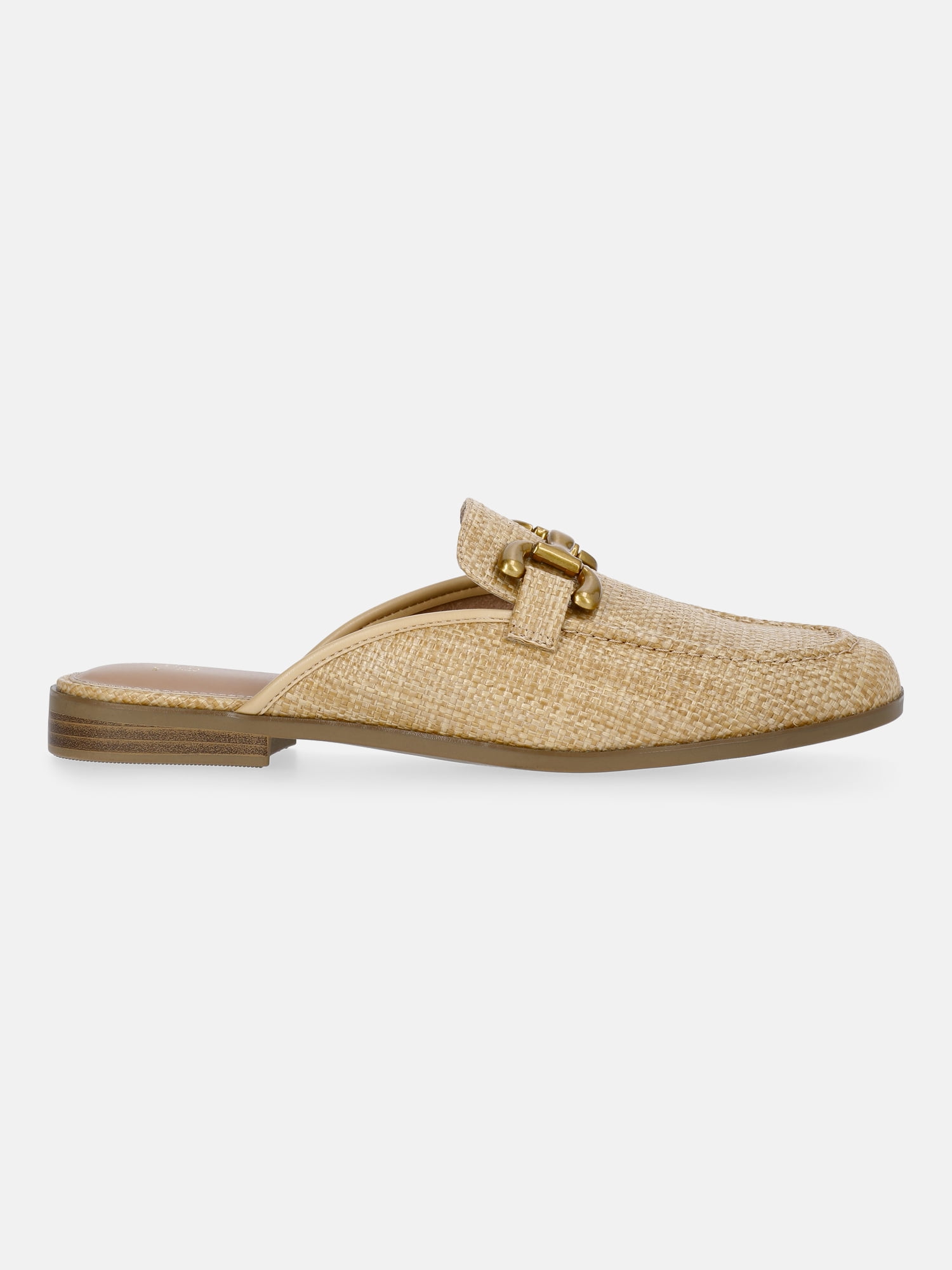 Time and Tru Women's Buckle Loafer Mules