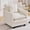 Beige, variant on 29.5" Cloud Single Sofa Chair, Modern 1-Seater Accent Chair with Deep Seat, Throw Pillow & Soft Chenille Upholstery, Comfy Lounge Chair for Living Room, Bedroom