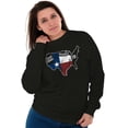 thumbnail image 3 of Texas Large Funny Distressed TX Flag Sweatshirt for Men or Women Brisco Brands S, 3 of 6