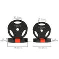 thumbnail image 3 of Soozier Set of 4 1-Inch Weight Plates with 3 Grips, 2 x 17lbs + 2 x 11lbs, 3 of 10