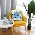 thumbnail image 6 of GZHJMY Soft Smooth Skin-Friendly Throw Pillow Cover without Pillow Case18"x18"Shrink-Resistant Breathable Hidden Zipper Opening, Sofa Bed Office Farmhouse Room Easy to Disassemble|Polka Dot Music No, 6 of 7
