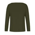 thumbnail image 3 of HOOJT Women's Solid Color V Neck Long Sleeve Casual Tops Soft Solid Basic T Shirts, 3 of 4