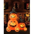 thumbnail image 2 of HOPOCO Decoraciones inflables de Halloween de 6 pies, calabaza fantasma espeluznante iluminada y gato de bruja, decoraciones de Halloween inflables al aire libre combo de calabaza con LED incorporado, 2 of 5
