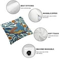 thumbnail image 4 of YANMS Decorative Throw Pillow Cover Set of 2, Boho Happy Knit Pattern Cushion Case for Sofa Couch Living Room Bedroom Outdoor (Blue Bird, 2pc), 4 of 6