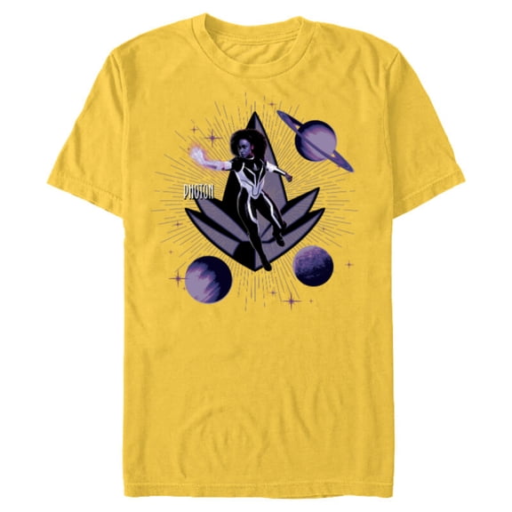 Marvel Studios The Marvels Photon Monica Rambeau and Symbol - Short Sleeve Blended T-Shirt for Adults - Customized-Yellow