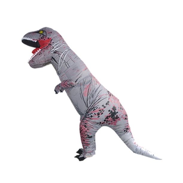 Ropa inflable divertida para niños, disfraz de dinosaurio, muñeco, accesorios para Halloween, disfraz inflable de Tiranosaurio Rex