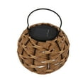 thumbnail image 1 of Rattan Pendant Light, Top Solar Charging Panel Solar Lantern  For Yard, 1 of 8