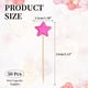 thumbnail image 2 of Uxcell Toppers de Cupcake Estrella Brillante, Palitos Mini para Decoraciones de Pasteles de Boda y Compromiso, Color Púrpura, 2 of 7