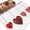 White Deep Red Bright Red, variant on Red Love 2'x6' Runner Rugs for Hallway Kitchen Bedside Non Slip Washable, Valentine's Day Heart Red Plaid Beige Entryway Rug Runners with Rubber Backing, Long Carpet Runner for Laundry Room