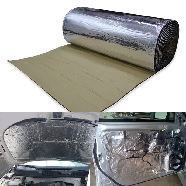 Alfombrilla de aislamiento térmico de sonido para coche, 10 mm