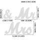 thumbnail image 3 of Letrero para mesa de boda con texto «Mr and Mrs» de madera, color violeta, color blanco, 3 of 8