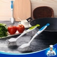 thumbnail image 6 of MR.SIGA Dish Scrubs Brush with Long Handle, Scrub Brush, PP+Nylon, Blue,Pack of 3, 6 of 8