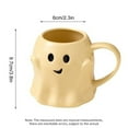 thumbnail image 3 of Konghyp 14oz Halloween Ghost Mug Cute Ceramic Ghost Coffee Mug Adorable Ghost Decoration Fun Drinkware, Multi-Purpose Beverage Cup for Adults, Great Gift for Halloween, Thanksgiving, and Parties, 3 of 6