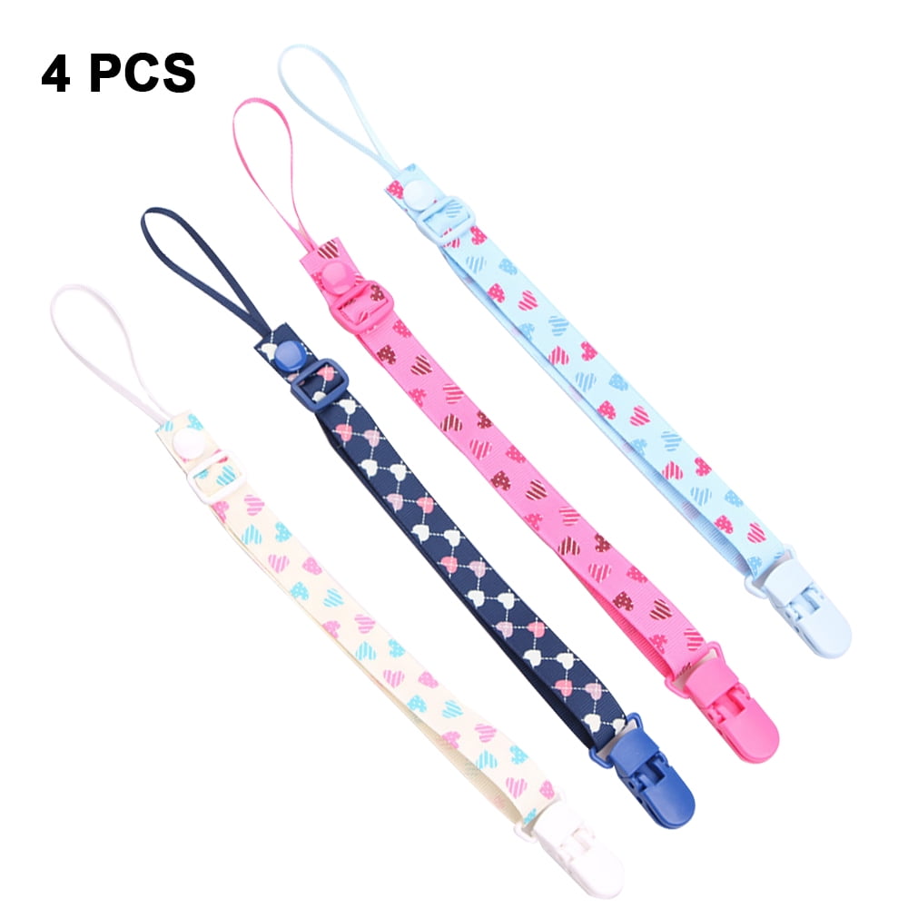 4 pcs Baby Pacifier Leashes chain for Baby , Soother Chains for Boy
