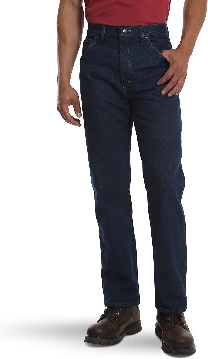 Rustler Classic Men's Classic Regular Fit, Prewash,, Prewash, Size 33W x 34L