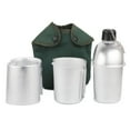 thumbnail image 2 of 4Pcs Cookware Set, Aluminum Canteen Cup Wood Stove With Foldable Spork For Camping Hiking, 2 of 7