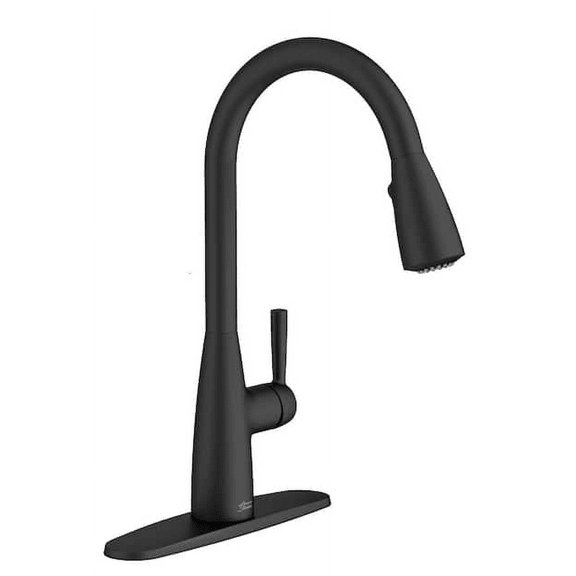 Fairbury 2S Single-Handle Pull-Down Sprayer Kitchen Faucet in Matte Black