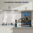 thumbnail image 3 of 30 in. 900 CFM Convertible Insert Range Hood with 4-Speed Control,Low Noise,Long-term Warranty,Lights in Stainless Steel, 3 of 8