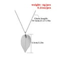 thumbnail image 3 of Collar de mujer sweethay colgante en forma de hoja hueca, 3 of 6
