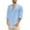 Light blue, variant on Razzly Men's Casual Turn-Down Shirt Long Sleeve Button Up Solid Tops Comfortable Breathable Stylish Formal Wear(White,M)