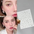 thumbnail image 4 of ZOUBAOQ Autocollant Flocon de Neige Visage de Noël, Flocon de Neige Blanc Maquillage Rond DIY Fard à Paupières Scintillant, 4 of 8