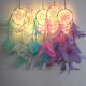thumbnail image 5 of Luces de noche coloridas Net Dream Catcher Colgante de pared Decoración del hogar Regalos hechos a mano Cumpleaños Yuarrent JJ16356-02, 5 of 7
