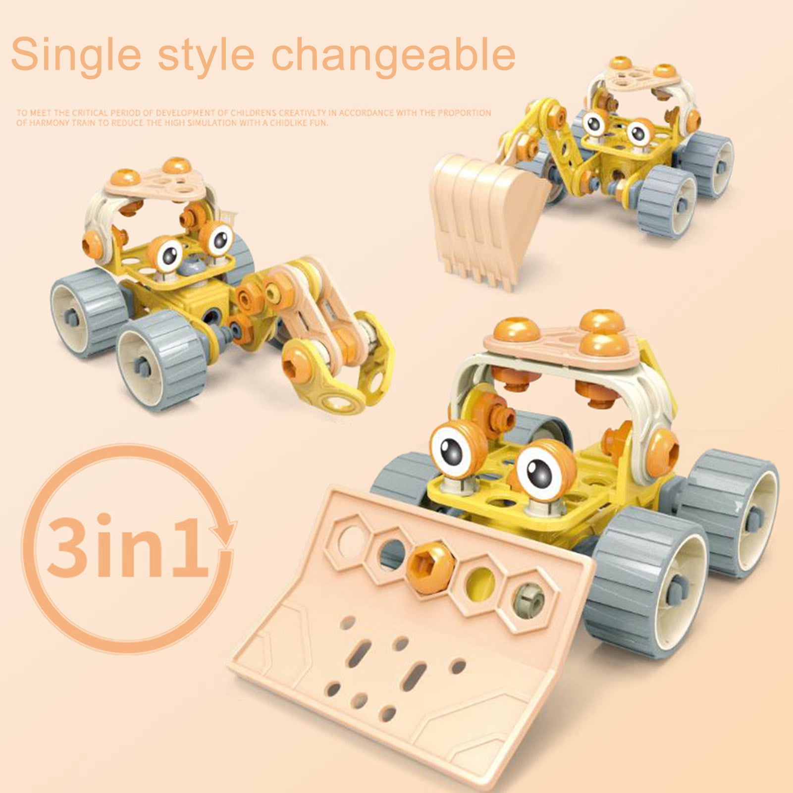 Travelwant Animals Pull Back Cars Friction Powered Push and Go Back and